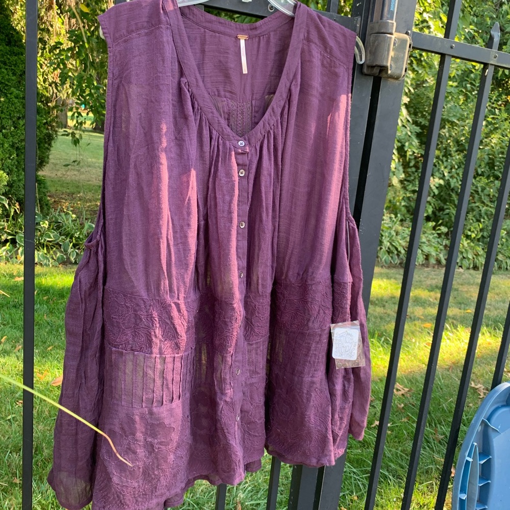 Free People Blouse Size L NWT